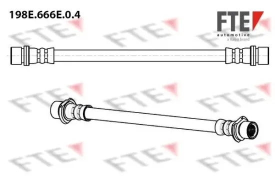 Bremsschlauch Hinterachse links innen FTE 9240370 Bild Bremsschlauch Hinterachse links innen FTE 9240370
