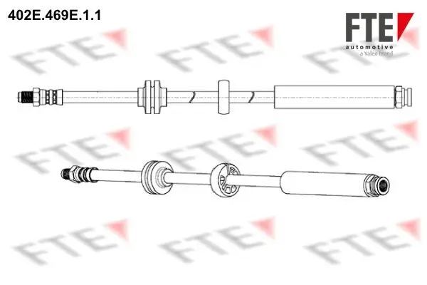 Bremsschlauch Hinterachse FTE 9240568