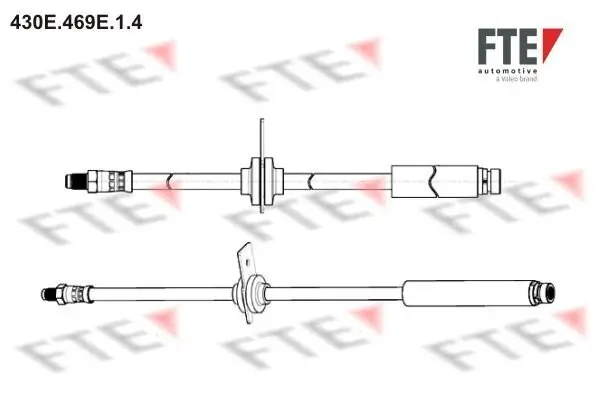 Bremsschlauch Hinterachse FTE 9240619
