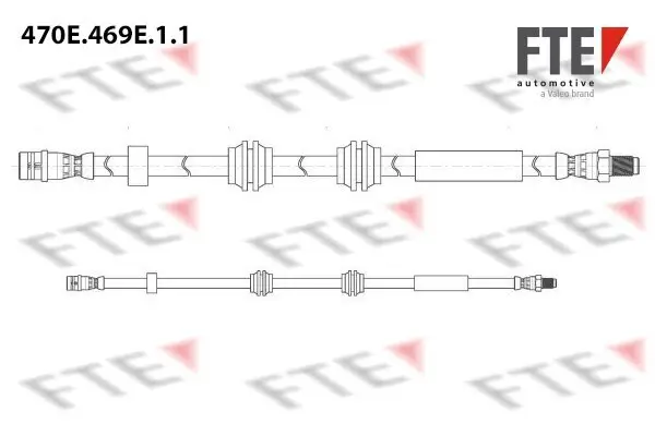Bremsschlauch Vorderachse FTE 9240666