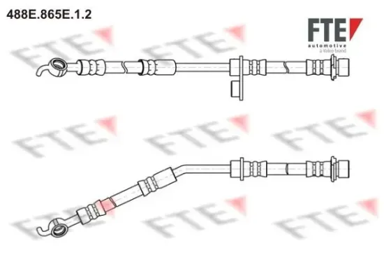Bremsschlauch Vorderachse rechts FTE 9240699 Bild Bremsschlauch Vorderachse rechts FTE 9240699