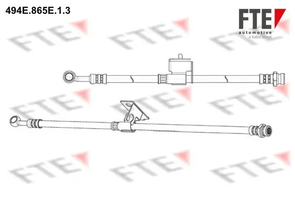 Bremsschlauch Hinterachse links FTE 9240705