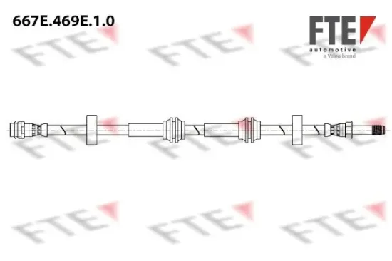 Bremsschlauch Vorderachse FTE 9240992 Bild Bremsschlauch Vorderachse FTE 9240992