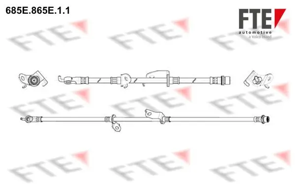 Bremsschlauch Vorderachse links FTE 9240831
