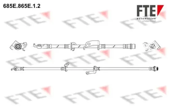 Bremsschlauch Vorderachse rechts FTE 9240832 Bild Bremsschlauch Vorderachse rechts FTE 9240832