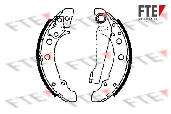 Bremsbackensatz Hinterachse FTE 9100001