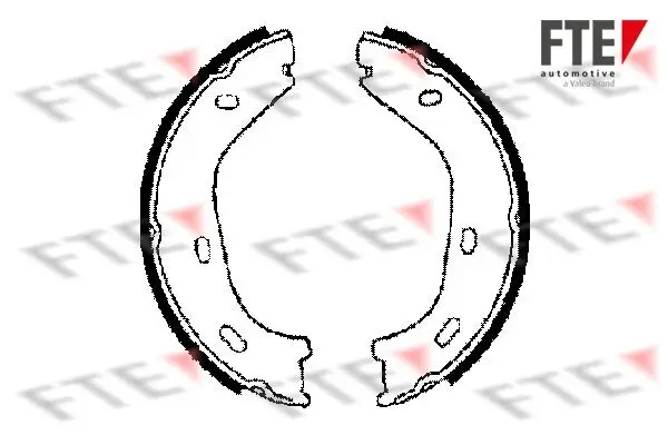 Bremsbackensatz, Feststellbremse Hinterachse FTE 9100002
