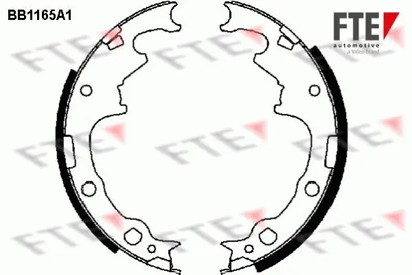 Bremsbackensatz Hinterachse FTE 9100034