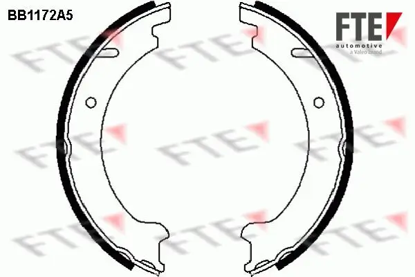 Bremsbackensatz, Feststellbremse Hinterachse FTE 9100037