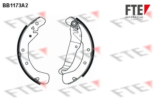 Bremsbackensatz Hinterachse FTE 9100038