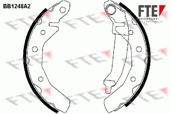 Bremsbackensatz Hinterachse FTE 9100051