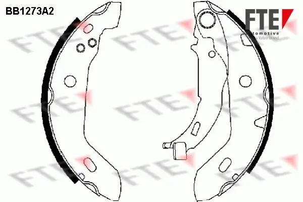 Bremsbackensatz Hinterachse FTE 9100059