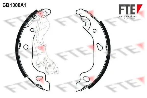 Bremsbackensatz Hinterachse FTE 9100070
