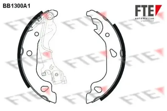 Bremsbackensatz Hinterachse FTE 9100070 Bild Bremsbackensatz Hinterachse FTE 9100070
