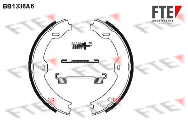 Bremsbackensatz, Feststellbremse Vorderachse Hinterachse FTE 9100091