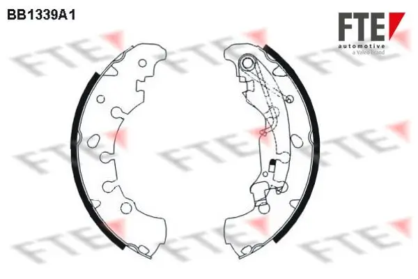Bremsbackensatz Hinterachse FTE 9100092