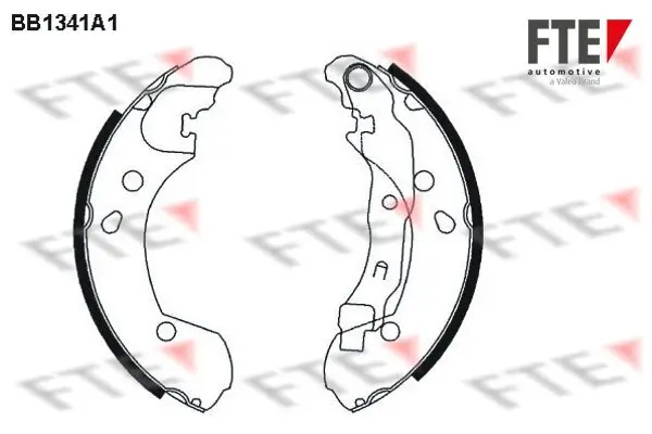 Bremsbackensatz Hinterachse FTE 9100094