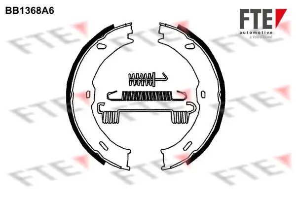 Bremsbackensatz, Feststellbremse Hinterachse FTE 9100114