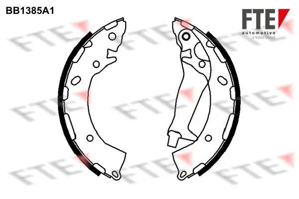 Bremsbackensatz Hinterachse FTE 9100127