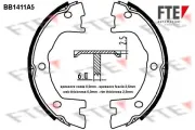 Bremsbackensatz, Feststellbremse Hinterachse FTE 9100144