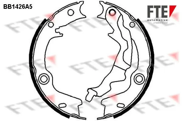 Bremsbackensatz, Feststellbremse Hinterachse FTE 9100154