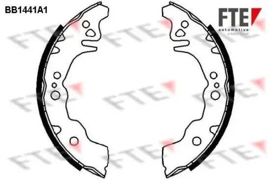 Bremsbackensatz Hinterachse FTE 9100164 Bild Bremsbackensatz Hinterachse FTE 9100164
