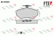 Bremsbelagsatz, Scheibenbremse Vorderachse FTE 9010015