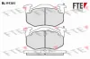 Bremsbelagsatz, Scheibenbremse Hinterachse FTE 9010029