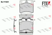 Bremsbelagsatz, Scheibenbremse Vorderachse FTE 9010031