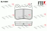 Bremsbelagsatz, Scheibenbremse Hinterachse FTE 9010039