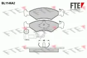Bremsbelagsatz, Scheibenbremse Vorderachse FTE 9010041