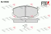 Bremsbelagsatz, Scheibenbremse Vorderachse FTE 9010141