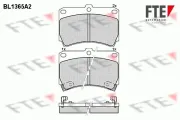 Bremsbelagsatz, Scheibenbremse Vorderachse FTE 9010143