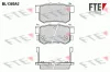 Bremsbelagsatz, Scheibenbremse Hinterachse FTE 9010154
