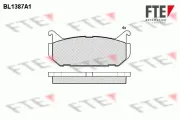 Bremsbelagsatz, Scheibenbremse Hinterachse FTE 9010159