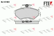 Bremsbelagsatz, Scheibenbremse Vorderachse FTE 9010201