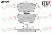 Bremsbelagsatz, Scheibenbremse Vorderachse FTE 9010205
