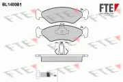 Bremsbelagsatz, Scheibenbremse Vorderachse FTE 9011032