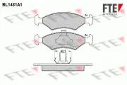 Bremsbelagsatz, Scheibenbremse Vorderachse FTE 9010210
