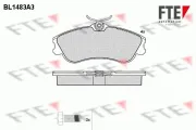 Bremsbelagsatz, Scheibenbremse Vorderachse FTE 9010213