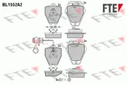 Bremsbelagsatz, Scheibenbremse Vorderachse FTE 9010241