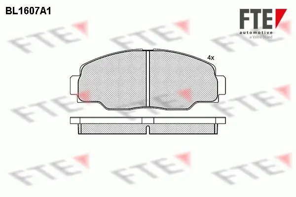 Bremsbelagsatz, Scheibenbremse FTE 9010246 Bild Bremsbelagsatz, Scheibenbremse FTE 9010246