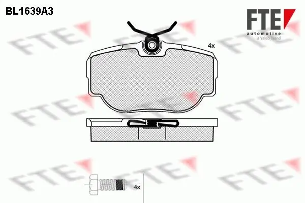 Bremsbelagsatz, Scheibenbremse FTE 9010261 Bild Bremsbelagsatz, Scheibenbremse FTE 9010261