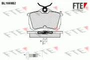 Bremsbelagsatz, Scheibenbremse Hinterachse FTE 9010284