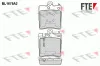 Bremsbelagsatz, Scheibenbremse Hinterachse FTE 9010288