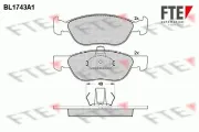 Bremsbelagsatz, Scheibenbremse Vorderachse FTE 9010327