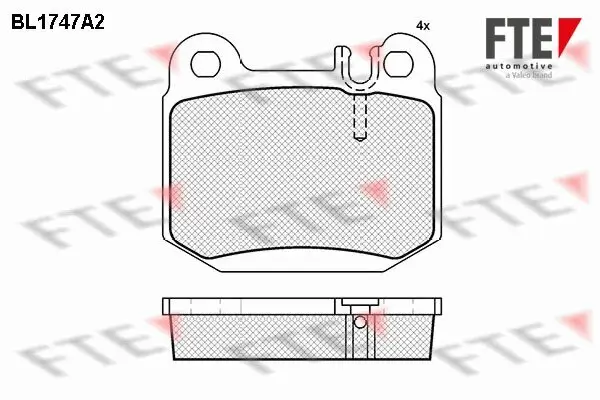 Bremsbelagsatz, Scheibenbremse FTE 9010330