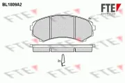 Bremsbelagsatz, Scheibenbremse Vorderachse FTE 9010385