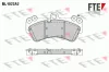 Bremsbelagsatz, Scheibenbremse Vorderachse FTE 9010400