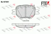 Bremsbelagsatz, Scheibenbremse Vorderachse FTE 9010464